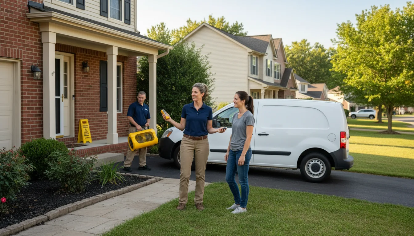 Water restoration image for Dehumidification And Cleanup Services in Pewamo, MI
